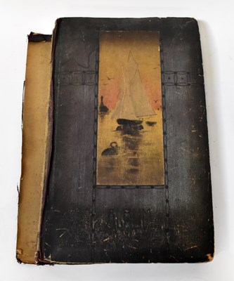 Lot 587 - A 1920s postcard album with cards to include...