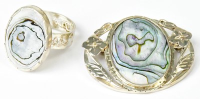 Lot 685 - IRENE 'NIX' HOPKINS (NÉE PRESTON); a silver...