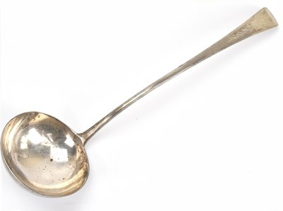 Lot 261 - A hallmarked silver ladle