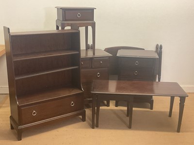 Lot 699 - STAG; a suite of 'Minstrel' furniture...