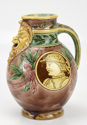 Lot 289 - MAW & CO; an Arts and Crafts majolica glazed...
