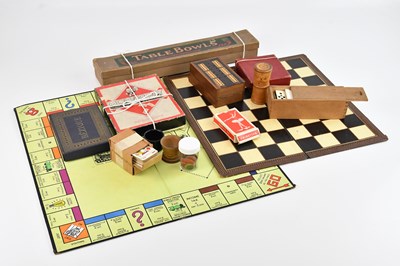 Lot 2184 - A collection of vintage games including table...