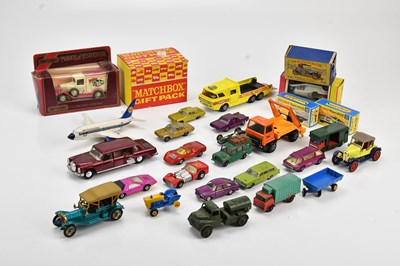 Lot 2022 - MATCHBOX; a collection of playworn diecast...