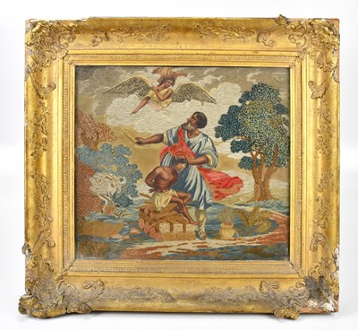 Lot 415 - A 19th century silk tapestry 'Sacrifice of...