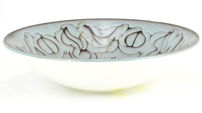 Lot 631 - POOLE; a large pottery bowl decorated in the...