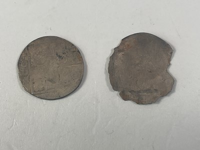 Lot 558 - A James I hammered silver and clipped sixpence,...