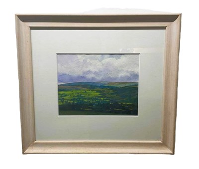 Lot 399 - RICHARD THORN RI SWAC; watercolour, 'Moorland...
