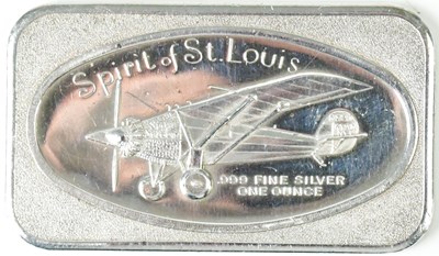 Lot 566 - A hallmarked silver ingot, 'Spirit of St....