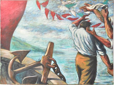Lot 404 - HAYDN COTTAM (born 1959); oil on canvas, 'The...