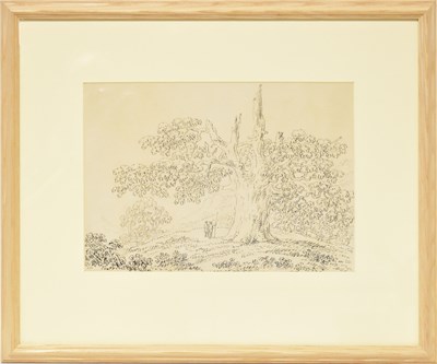 Lot 464 - ANTHONY DEVIS (1729-1816); ink sketch, two...
