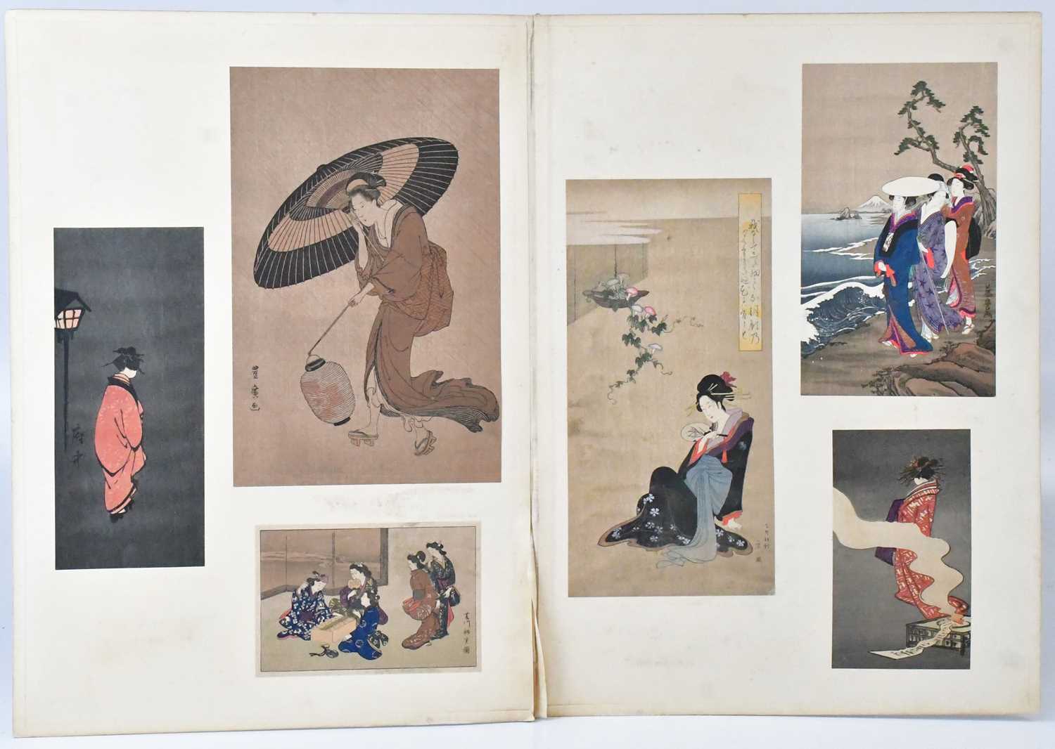 Lot 239 - JAPANESE SCHOOL; eight woodblock prints...