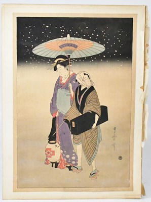 Lot 239 - JAPANESE SCHOOL; eight woodblock prints...
