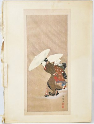 Lot 239 - JAPANESE SCHOOL; eight woodblock prints...