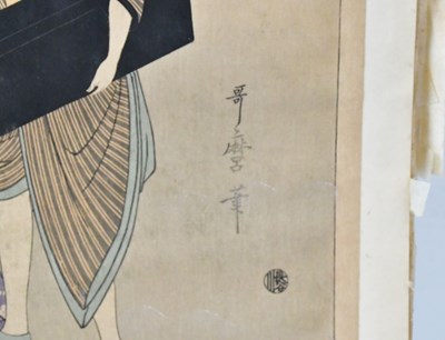 Lot 239 - JAPANESE SCHOOL; eight woodblock prints...