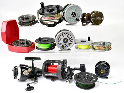 Lot 748 - A collection of fishing reels, to include...