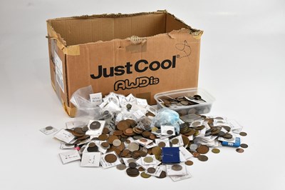 Lot 223 - A large miscellany of British and world coins,...