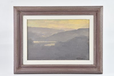 Lot 1543 - ALAN JAMES THOMPSON; oil on board, 'Cheshire...