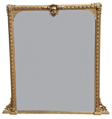 Lot 27 - A large late 19th century French gilt framed...