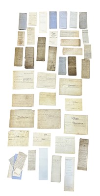 Lot 545 - A collection of vellum and other 18th century...