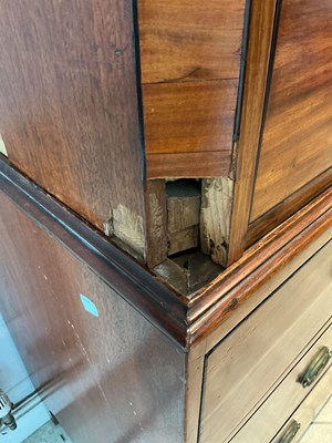 Lot 34 - An early 19th century Georgian mahogany chest...