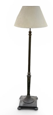 Lot 149 - An early 20th century brass standard lamp,...