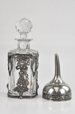 Lot 202 - A sterling silver mounted bachelor's spirit...