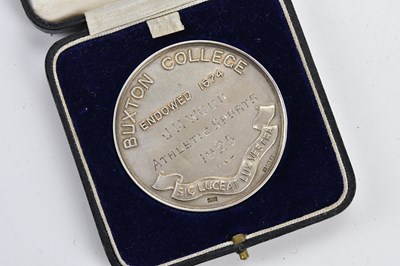Lot 1211 - A cased hallmarked silver commemorative medal