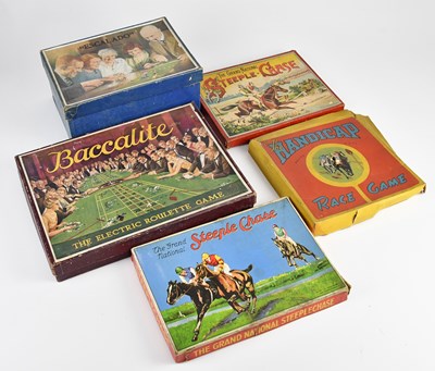 Lot 2152 - A collection of vintage gambling/betting board...