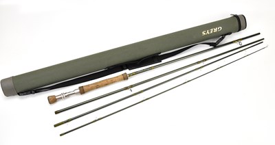 Lot 720 - GREYS; an XF2 four piece cased fly fishing rod.