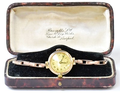Lot 1032 - RUSSELLS LTD, LIVERPOOL; a 9ct yellow gold...