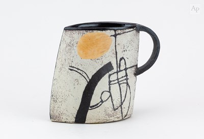 Lot 293 - JOHN MALTBY (1936-2020); a stoneware cup form...