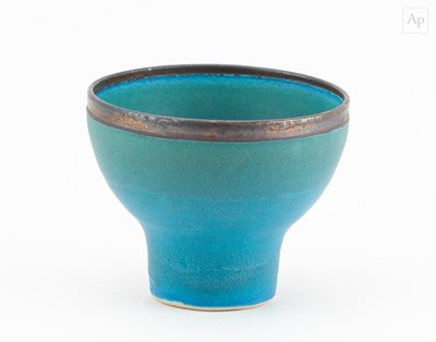 Lot 1 - ABDO NAGI (1941-2001); a porcelain cup covered...