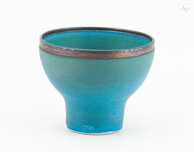 Lot 1 - ABDO NAGI (1941-2001); a porcelain cup covered...