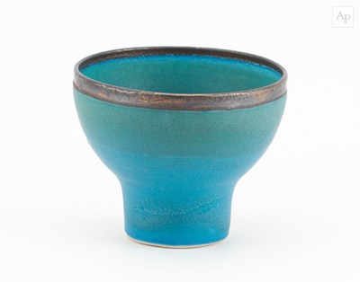 Lot 1 - ABDO NAGI (1941-2001); a porcelain cup covered...