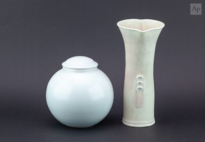 Lot 616 - WILL ILLSLEY (born 1948); a tall porcelain...