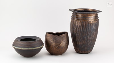 Lot 614 - WILL ILLSLEY (born 1948); a stoneware vase...