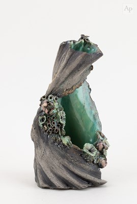 Lot 222 - HANNA SALOMONSSON; a grogged buff stoneware...