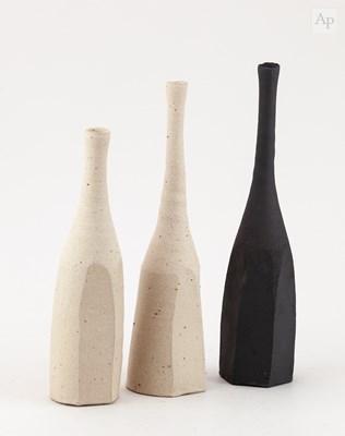 Lot 9 - AKIKO HIRAI (born 1970); a trio of stoneware...