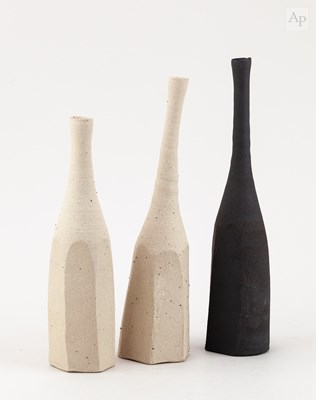 Lot 9 - AKIKO HIRAI (born 1970); a trio of stoneware...