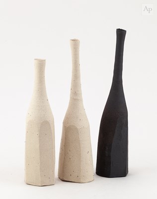 Lot 9 - AKIKO HIRAI (born 1970); a trio of stoneware...