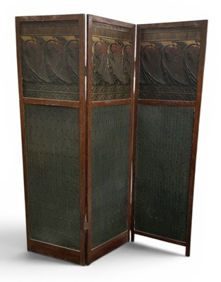 Lot 25 - An early 20th century oak framed Arts and...