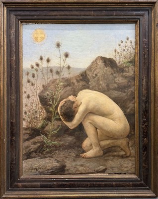 Lot 213 - JOHN STEWART CLARKE; a large oil on canvas,...