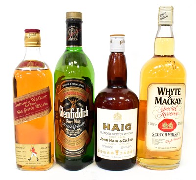 Lot 289 - Four bottles of whisky, comprising Glenfiddich...