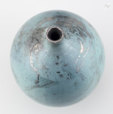 Lot 26 - ANNE JAMES (1937-2025); a flattened raku...