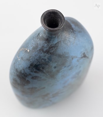 Lot 26 - ANNE JAMES (1937-2025); a flattened raku...