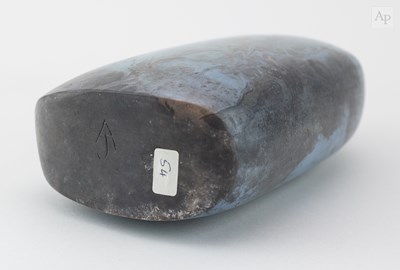 Lot 26 - ANNE JAMES (1937-2025); a flattened raku...