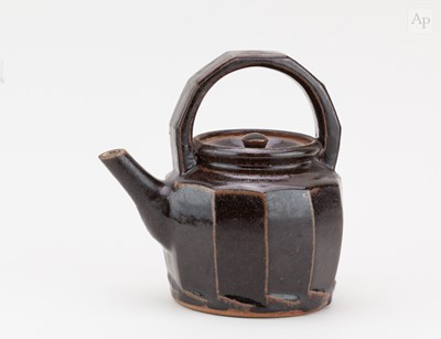 Lot 401 - MIKE DODD (born 1943); a cut sided stoneware...