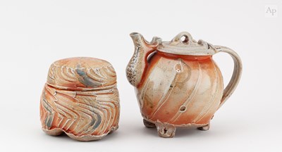 Lot 535 - RUTHANNE TUDBALL (born 1948); a soda glazed...