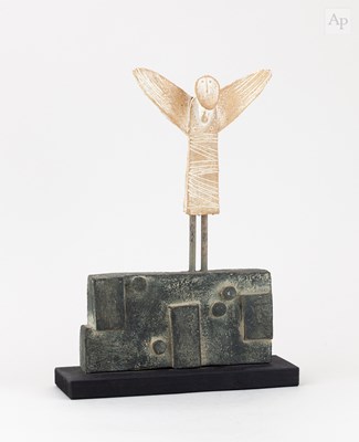 Lot 299 - JOHN MALTBY (1936-2020); 'Angel and Wall', a...
