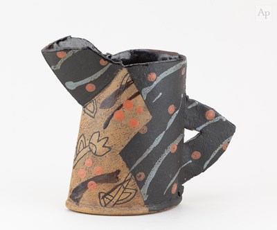 Lot 294 - JOHN MALTBY (1936-2020); a stoneware jug form...